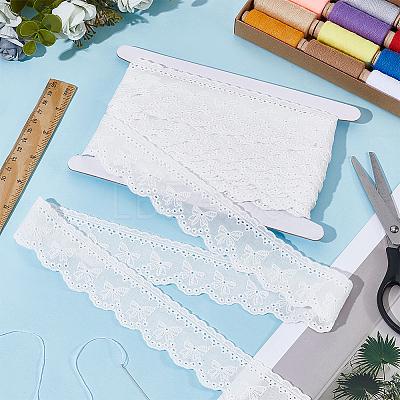 8Yards Flat Hollow Polyester Lace Trim OCOR-GF0006-07B-1