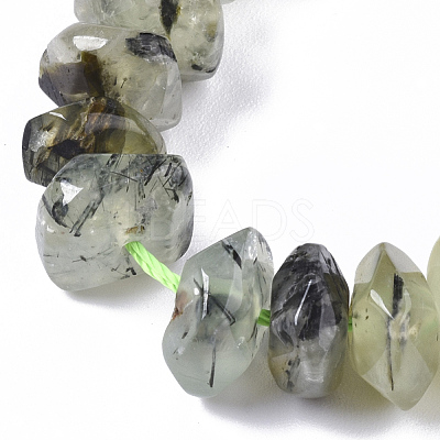 Natural Prehnite Beads Strands G-R462-18-1