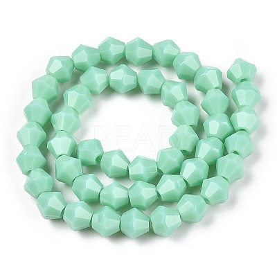 Opaque Solid Color Imitation Jade Glass Beads Strands LS-EGLA-A039-P6mm-D20-1