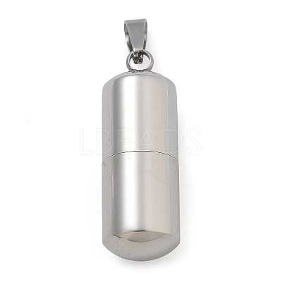 304 Stainless Steel Openable Urn Ashes Pendants LS-STAS-M084-05F-1
