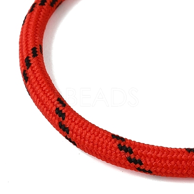 Braided Round Polyester Cord Bracelet Makings FB-CBAEDA0-01P-27-1