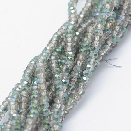 Electroplate Glass Beads Strands EGLA-J144-HP-A01-1