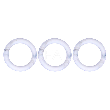 3Pcs Ring Silicone Focal Beads JX895C-01-1