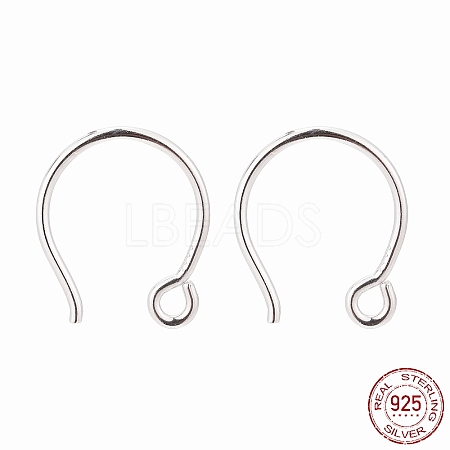 Rhodium Plated 925 Sterling Silver Earring Hooks LS-STER-N0001-028S-1