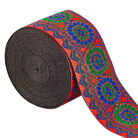 Gorgecraft Ethnic Style Polyester Ribbon OCOR-GF0002-04C-1