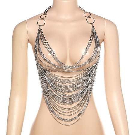 Alloy Multilayer Sexy Nightclub Body Chains WGE99A9-01-1