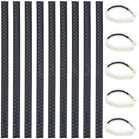 22Pcs Plastic Firm Headband Non-slip Strip DIY-CY0003-03A-1