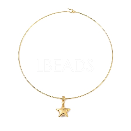 Brass Charm Necklace BJEW-Q350-04A-G-1