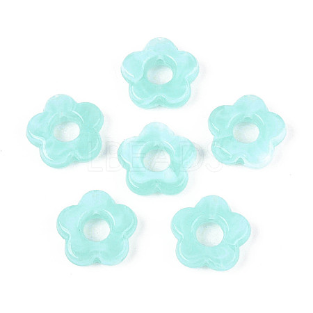 Gradient Color Transparent Acrylic Beads OACR-N137-49T-1