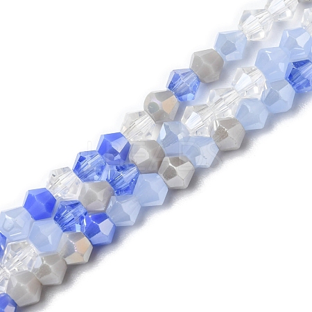 Electroplate Glass Beads Strands X1-EGLA-D018-02E-1
