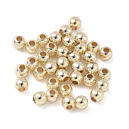 Rack Plating Brass Round Beads KK-A235-01LG-05-1