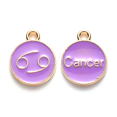 Alloy Enamel Pendants ENAM-S124-01A-01D-1