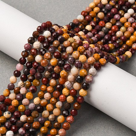 Natural Mookaite Beads Strands X-G-D320-A05-4mm-1