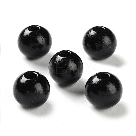 Printed Wood Beads WOOD-Z002-16B-1