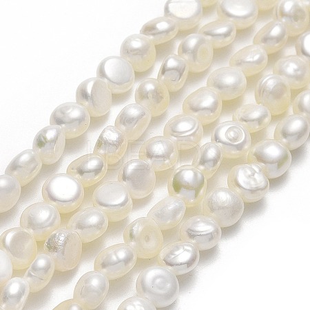 Natural Cultured Freshwater Pearl Beads Strands PEAR-A005-07B-01-1