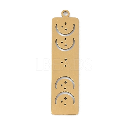 304 Stainless Steel Pendants STAS-L279-024G-1