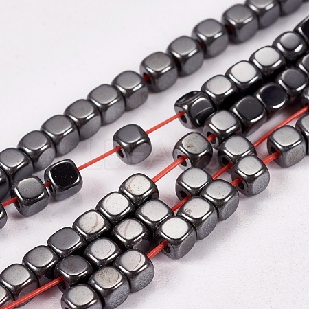 Non-magnetic Synthetic Hematite Beads Strands X-G-J172-3x3mm-04-1