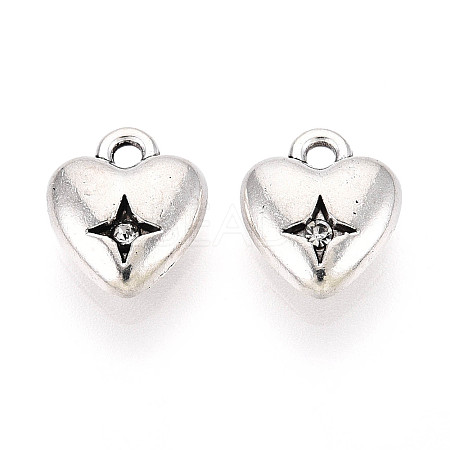 Tibetan Style Alloy Charms TIBE-N013-15AS-1