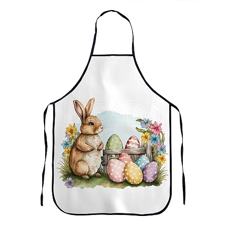 Easter Theme Polyester Sleeveless Apron PW-WG26712-07-1