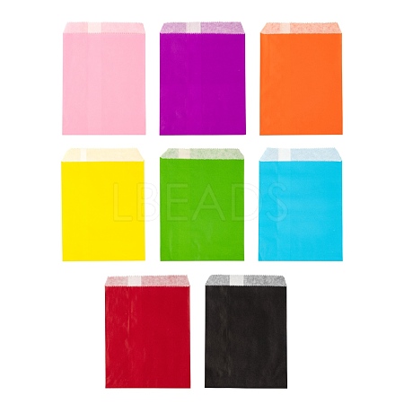 80Pcs 8 Colors Eco-Friendly Kraft Paper Bags CARB-LS0001-03-1