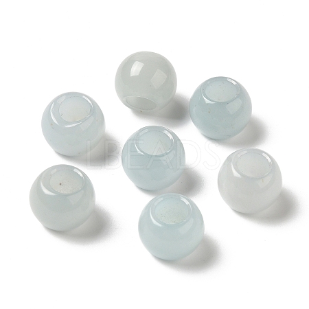 Natural White Jade(Dyed) European Beads G-N342-03R-1