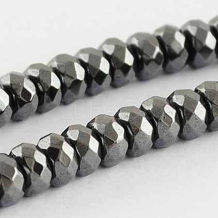 Grade A Non-magnetic Synthetic Hematite Beads Strands G-R211-23-1