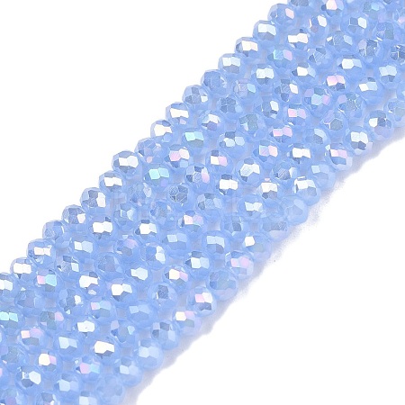 Electroplate Glass Beads Strands EGLA-A044-J2mm-B03-1