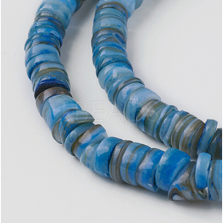 Shell Beads Strands X-SSHEL-E571-49B-1