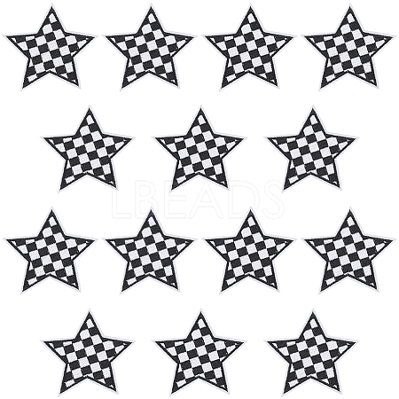 20Pcs Polyester Clothing Patches DIY-CY0002-35A-1