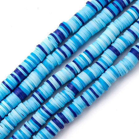 Handmade Polymer Clay Beads Strands CLAY-R089-6mm-T02B-31-1