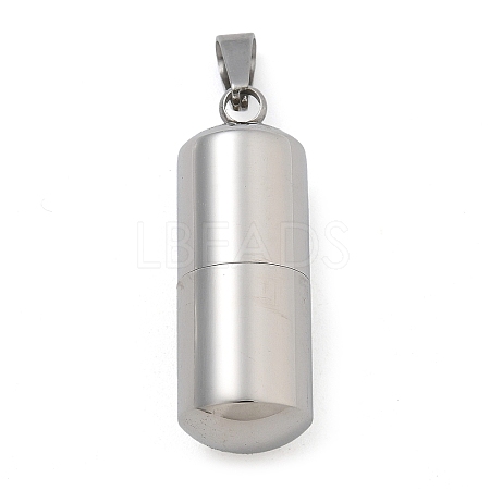 304 Stainless Steel Openable Urn Ashes Pendants LS-STAS-M084-05F-1