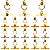 120 Sets Alloy Toggle Clasps FIND-SP0003-92AG-1