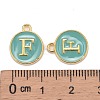 Golden Plated Alloy Enamel Charms ENAM-S118-05F-3
