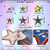 Star Computerized Embroidery Polyester Iron On Patches PATC-TAC0001-02-13