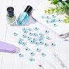 100Pcs Plastic Sleeve Ring FIND-OC0002-31-5