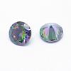 Cubic Zirconia Pointed Back Cabochons ZIRC-M002-7mm-010-2