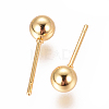 304 Stainless Steel Ball Stud Earrings EJEW-F237-01C-G-2