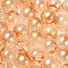 UV Plating Rainbow Iridescent Acrylic Beads OACR-G012-06G-3