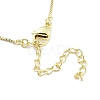 Brass with ABS Beads Pendant Necklaces NJEW-B101-08G-4