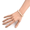 Natural Baroque Pearl Keshi Pearl Beaded Bracelets BJEW-JB05385-13