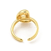 Brass Letter Open Cuff Rings for Women RJEW-G313-01D-G-3