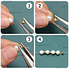 120Pcs 3 Styles Brass Crimp Beads Covers KK-SC0007-34-6