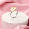 Brass Adjustable Rings for Women RJEW-R005-04G-1
