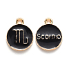 Alloy Enamel Pendants ENAM-S124-01A-08L-1