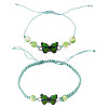 Adjustable Nylon Braided Bead Bracelets BJEW-TA00488-2