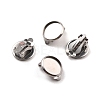 Non-Tarnish 316 Stainless Steel Clip-on Earring Findings STAS-I187-02C-P-1