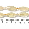 Natural Lemon Quartz Beads Strands G-H297-A04-01-4