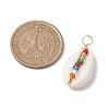 Natural Shell Pendants PALLOY-JF02693-2