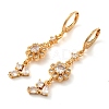 Rack Plating Golden Brass Dangle Leverback Earrings EJEW-B037-24G-1