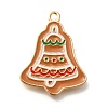 Christmas Theme Alloy Enamel Pendants ENAM-Q509-01KCG-07-1